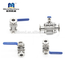 Stainless Steel Tri Clamp 3 PC Ball Valve For Sale